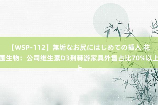 【WSP-112】無垢なお尻にはじめての挿入 花圃生物：公司维生素D3荆棘游家具外售占比70%以上