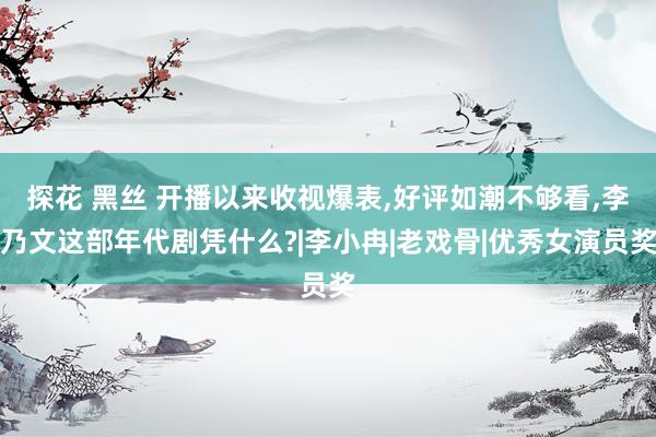 探花 黑丝 开播以来收视爆表，好评如潮不够看，李乃文这部年代剧凭什么?|李小冉|老戏骨|优秀女演员奖